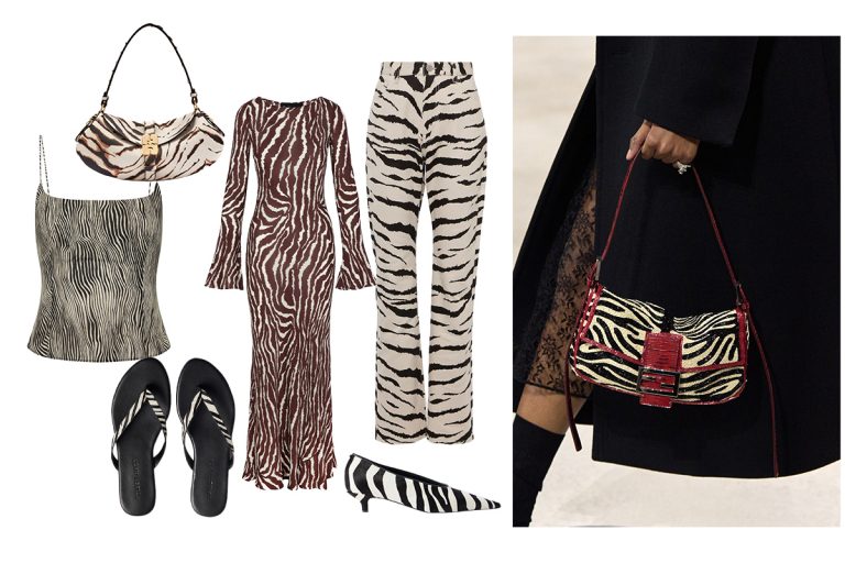 Take a walk on the wild side with these zebra-print pieces